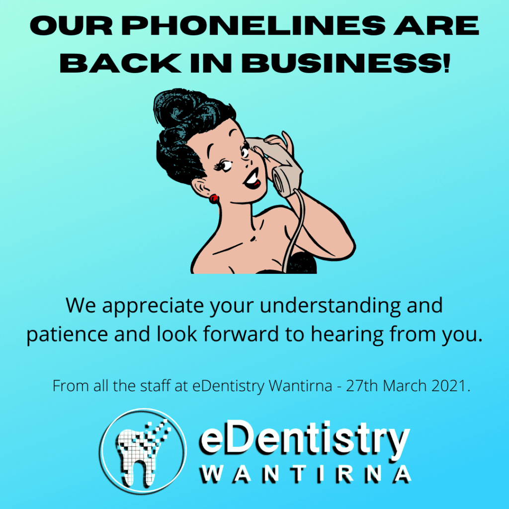 Phonelines are back in Business Post eDentistry Wantirna