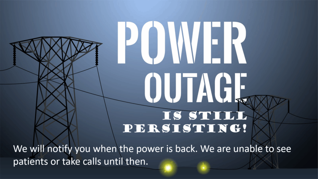Power Outage Announcement eDentistry Wantirna