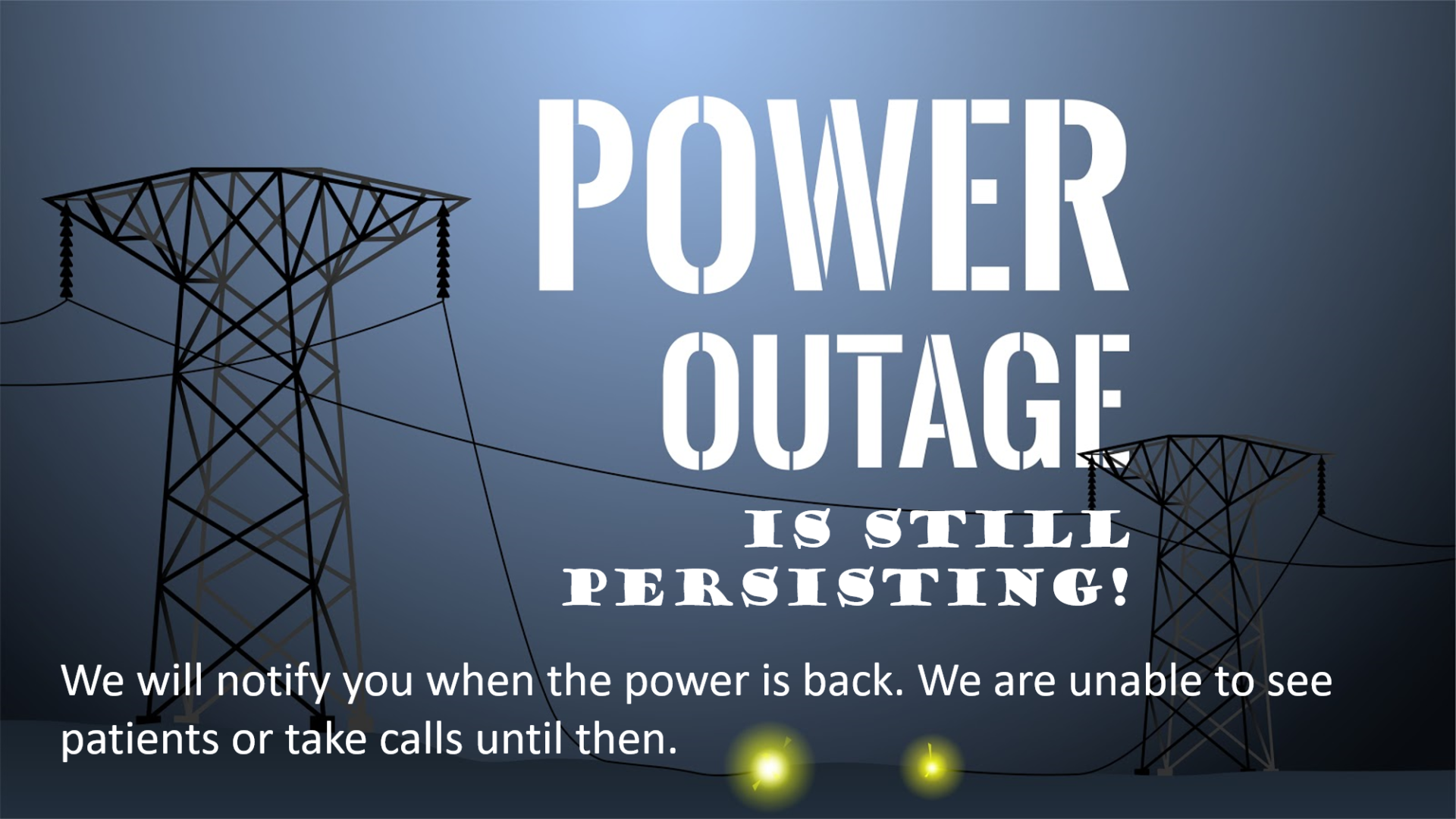 Power Outage Announcement eDentistry Wantirna